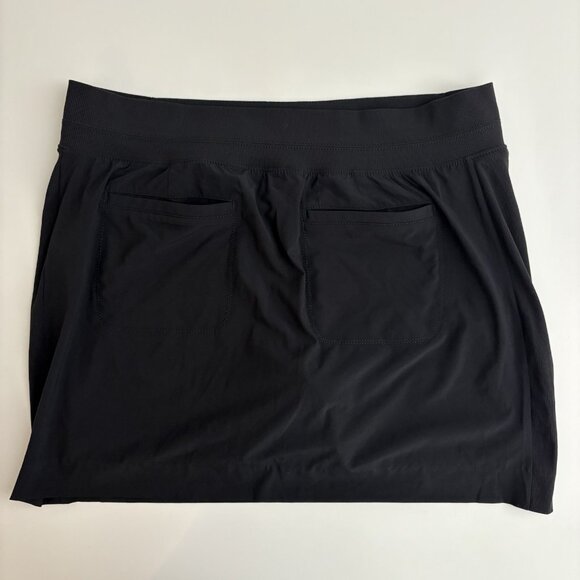 Athleta Brooklyn Mid Rise Active Skort (Size 14) Black 16” Work Travel Tennis - Picture 5 of 10
